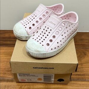 Native Kids Jefferson Slip-On Sneakers - Pink C6